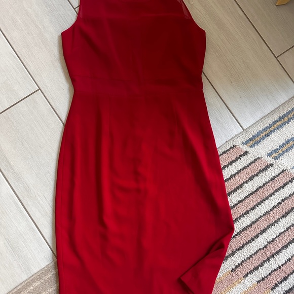 Marc New York Crimson Red Illusion Dress - Picture 2 of 4